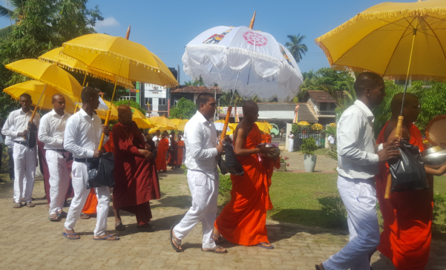 Day after day alms giving