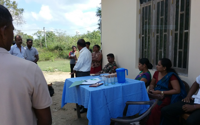 රණවිරුවන්ට ඉඩම් ලබාදිම