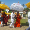 Day after day alms giving